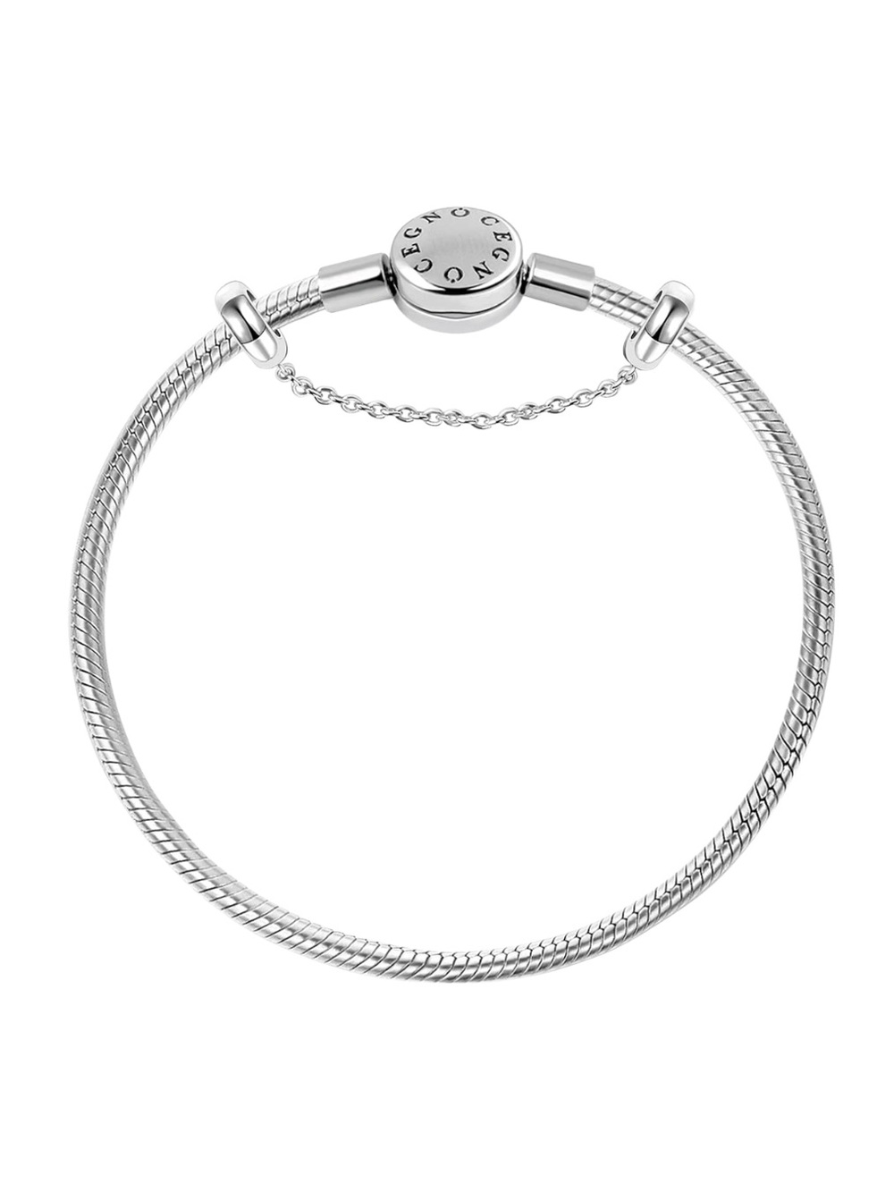 NWT Gnoce Charm Bracelet 20cm Snake Chain Safety Chain
